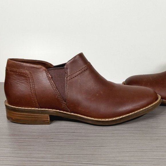 Clark's Camzin Slip On Bootie, Brown Leather, Womens Sizes 6.5 & 7 - Picture 7 of 9